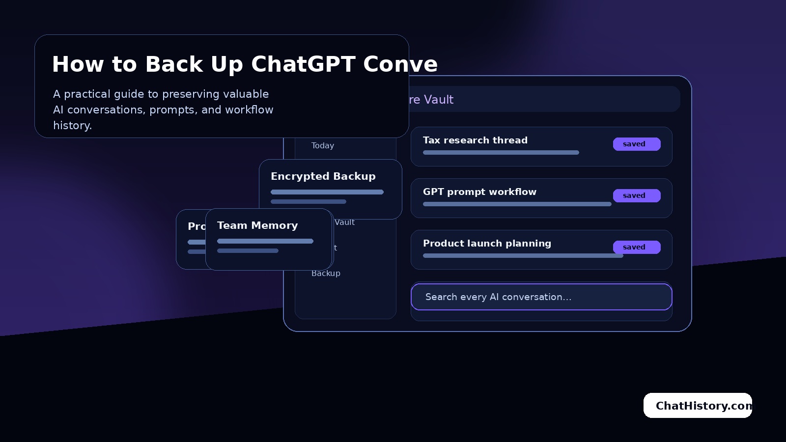 How to Back Up ChatGPT Conversations Securely